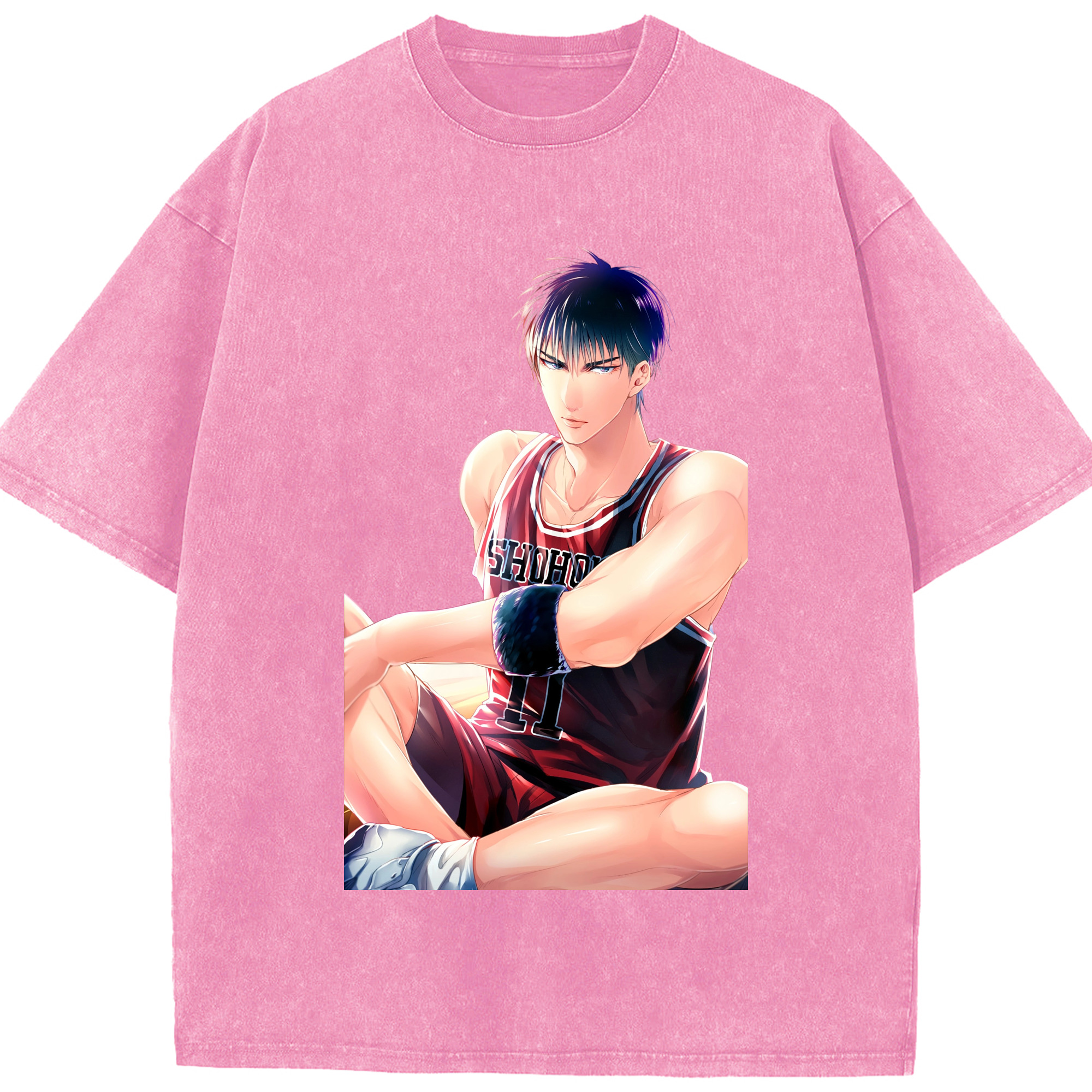 （画像用） SLAM DUNK／スラムダンク 綿100% ヴィンテージ風 半袖Tシャツ（フロントプリント）